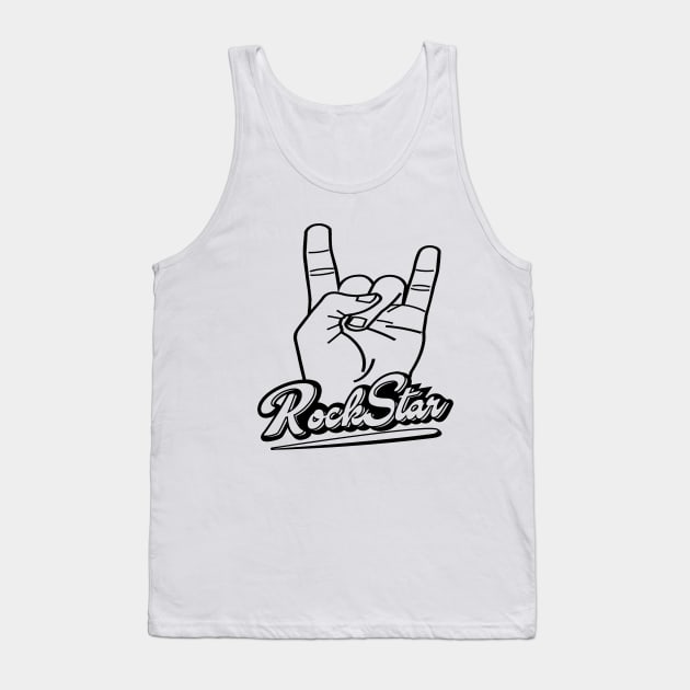 'Rock n Roll Rock Star' Awesome Guitar Gift Tank Top by ourwackyhome